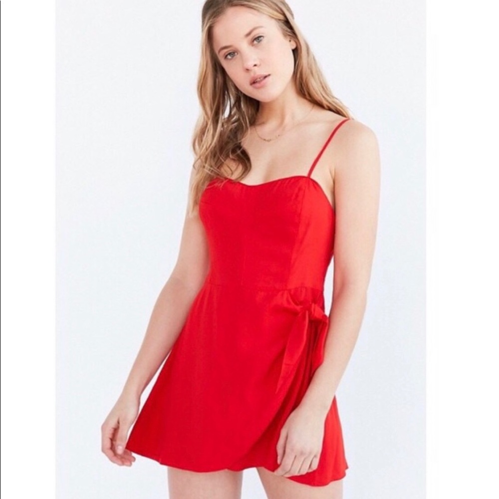 Urban outfitters red romper